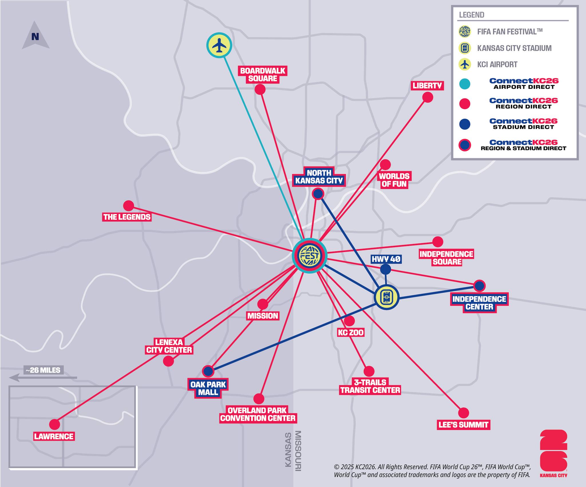 World Cup Transportation Route Map